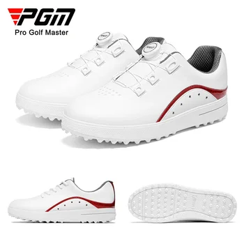 PGM גולף נשים נשים נעלי ספורט פנאי גולף החלקה, נעלי ספורט נוחים עמיד למים כל-התאמת נעליים לבנות XZ310