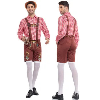 גרמני מסורתי צבעוני גברים אוקטוברפסט בגדים אוקטוברפסט השמלה אוהב לחיות קוספליי